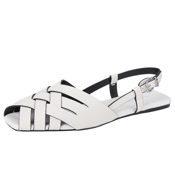 Michael by Michael Kors Womens Irene Sling Flat Pump 40S5IRFP1L Optical White 7M - Picture 13 of 13